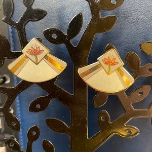Laurel Burch “Water Lilly” Earrings